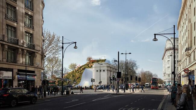 Лондон изгражда панорамен хълм, за да върне посетителите в центъра на града